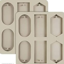 Nirva Enterprises 6 Slot Resin Bookmark Mould, Rectangle, Oval and Hexagon Resin Mould Silicone Wax Mold, Keychain Mould Epoxy Casting Mold with Hanging Hole for DIY Jewelry Crafts Decor-picture-17
