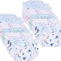 Noniu new born Baby's Cotton Cloth Diapers/Langot/nappy U Shaped Reusable & Washable Nappies for Newborns & Infants - Unisex, Soft & Breathable, Pack of 10 (Multicolor Prints)-10