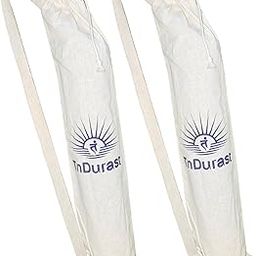 TnDurast Yoga Mat Cotton Carry Bag with Shoulder Strap | Drawstring | for Yoga Mats 2mm to 6mm Thick | Eco Friendly (L, 2)-image-28