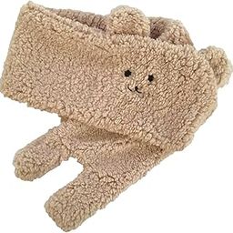 Soft Acrylic Scarf Winter Warm Bear Ear Keep Warm for Women Men Skiing Khaki Clothing Shoes & Accessories | Womens Accessories | Scarves & Wraps-picture-56