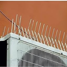 SigS Bird Polycarbonate Spikes (Pack of 7) with Double Sided Tap (12 x 4 inch), Anti Pigeon Spikes, Birds Protection & Pest Control Spikes for Balcony, Window AC, Split AC, Railing-11