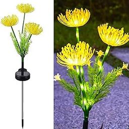 Homehop Solar Light Outdoor Garden Waterproof Flower Lamp with 20 LED for Landscape, Pathway, Balcony, Home Decor & Courtyard, Auto On/Off (Warm White-ABS)-12