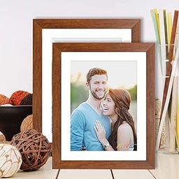 Art Street Synthetic Wood Brown Wall & Table Photo Frame Photo Size 6 x 8 inches ((Brown)-image-31