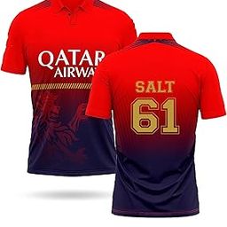 95miles garments Phil Salt Jersey 61 Number Jersey Club Team Cricket Jerseys Team Men's New Home-picture-11