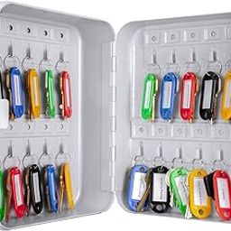 HMV MALL Combination Entry Key Locker Security Metal Key Box with 20 Tags Adjustable Wall Mount Key Lock Cabinet Ideal for Property Managers, Homes, Hotels (1Pcs)-10