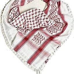 DIGNIT PREMIUM SHEMAGH SCARF - Red Camouflage - Men's Cotton Scarf - Large Size 48 x 48 inch - Multi Purpose - Winter-image-35