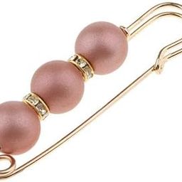 CALANDIS™ 7xABS Pearls Rhinestone Spacer Beads Safety Pin Brooch Clip Scarf Hat Pink | Pins & Brooches | Fashion Jewelry-image-28