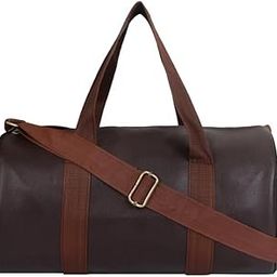 Leather Gym Duffel Bag, Shoulder Gym Bag, Sports and Travel Bag, Fitness Bag, Gym, Basketball, Football, Multipurpose with Side Compartments for Man, Women, Boys & Girls (Brown Color)-22