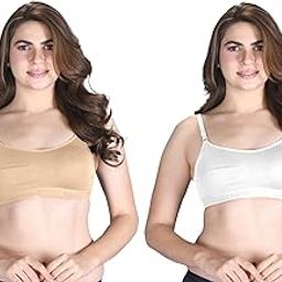 Venus Wire Free Slip on Moulded Sports Bra with Adjustable Strap-image-41