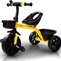 Baybee Baby Tricycle for Kids, Smart Plug & Play Kids Cycle with Eva Wheels, Bell, Storage Baskets & High Backrest | Kids Tricycle Trike | Baby Cycle for Kids 2 to 5 Years Boy Girl (Yellow)-image-34