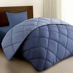 Story@Home Comforter Single Bed | 240GSM,150x 225cm | Microfiber Blanket | Ac Comforter Single Bed | Blueberry -Lavender, Solid Pattern Single Dohar Duvet | Quilt | Single Bed Blanket for All Weather-image-11