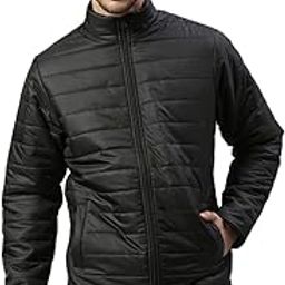 Men’s Solid Long-Sleeve Regular Fit Puffer Jacket - Waterproof, Lightweight, Casual Winterwear for Men-image-49