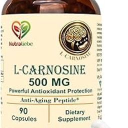 NutraLiebe L-Carnosine 500mg - Premium Antioxidant and Anti-Aging Support, 90 Capsules-32