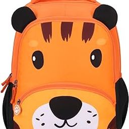 Buddy Plus 01 Tiger Bright Orange School Backpack-1