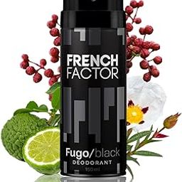 French Factor Body Spray For Men Fugo Black Intense Long Lasting Fragrance Deo For Man Made in India (Pack of 1, 150 ml)-32