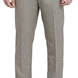 Men Slim Fit Solid Pattern Poly Viscose Blend Flat Front Formal Trouser-picture-13