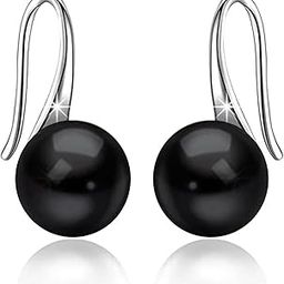 Classic Pearl Tiny Drop Dangle Earrings Set | Pure 925 Sterling Silver | High Lustre Pearl | Gift Item for Women Girls & Girlfriend | 6 Month Warranty-image-1