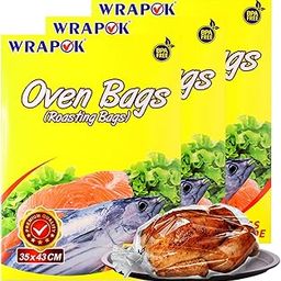 Oven Cooking Turkey Bags Medium Size Ribs Baking Roasting Bags No Mess for Chicken Meat Ham Poultry Fish Seafood Vegetable - 15 Bags (14 x 17 Inch)-image-18
