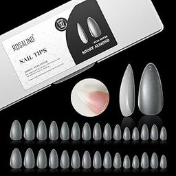 300PCS Full Matte Short Almond Gel Nail Tips,ROSALIND 15 Sizes Full Cover Almond Nail Tips Acrylic Fake Nails Extension Nail Art ,Soak Off Soft Gel Nail Tips DIY Nails Salon for Women (Pre-shaped No Filed)-picture-21