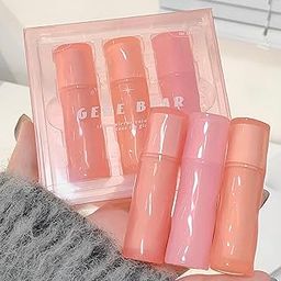 Gege Bear Light Mirror Lip Glaze | Moisturizing & Long Lasting | Hydrating & Non-Sticky Shades | Liquid Lipstick with Brush Applicator | Waterproof Aesthetic Makeup | Pink Brown Nude Candy Red | Glossy Lipstick Combo Pack Set with Glow Shine Makeup for Women Girls (04# Caramel Color, 2.5g)-image-43