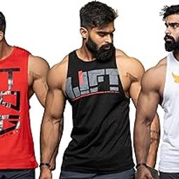 Sleeveless Printed Vest for Men Set of 3-image-23