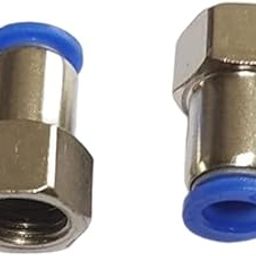 OD 1/4"X 8 Pneumatic Push Type Female Thread 8mm Hose Barb Tube Fitting Connector Adapter Connector Push Fittings Pneumatic Push G1/4BSP OD NPT Female union connector Size OD 1/4"X 8 MM 2pc)-30