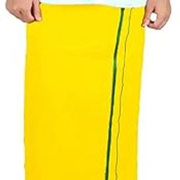 Temple Wear Dhotis || Pooja Wear Dhotis || Gold Zari Border Dhotis || Devotional || Ayyappa || Dhotis || Mundu || Panche || Kaili || Lungi || Vesti || Dhoti-image-54