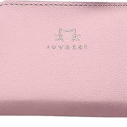 Women's Credit Card Case Cute Coin/Cash Purse Girly Heart Small Wallet(Light Pink)-picture-12