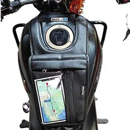 Sahara Seats Compatible with Harley 440X Half Pocket Tank Cover with Mobile Holder-image-9