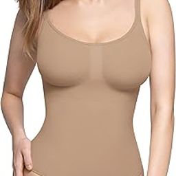 Shapewear bodysuit for women tummy control v neck and open gusset hourglass collection-image-53