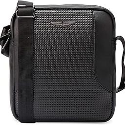 Men's Black Color Marcus Medium Crossbody Bag-image-13
