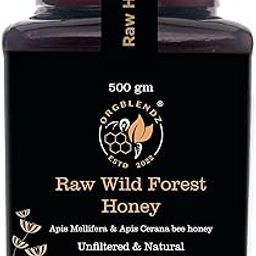 ORGBLENDZ-Certified Organic Raw unprocessed Wild Black Forest Honey,Unrefined,Non Pasteurized,Lab Tested Sugarfree,antioxidants| Honey in Fresh|Chemical Free, No Adulteration (500 GM)-image-6