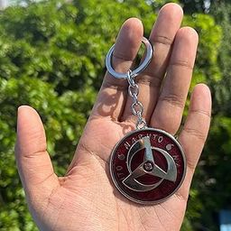Urban 11 Anime Metal 360 Degree Rotating 3D Keychain, Anime Collectible Hand Spinner Keyring, Revolving Key Chain for Fans, Boys, Girls, Gift-24