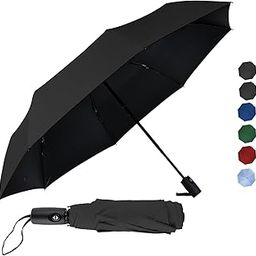 Compact Travel Umbrella for Rain Portable Automatic Open and Close Windproof Sun Umbrella UV Protection Lightweight Small Folding Car Umbrella for Women and Men-8