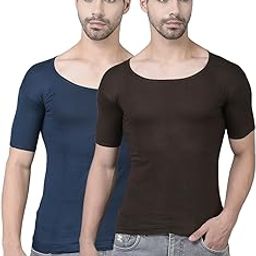 dollar Lehar Men Combed Cotton Round Neck with Sleeve Vest -Colour May Vary-picture-11