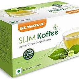 Sunova Slim Koffee - Instant Green Coffee Premix - Powerful Antioxidant, Aids Weight Regulation-25