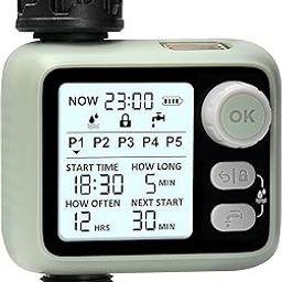 XPR3SS Home & Garden Automatic Irrigation Water Timer With 5 Different Water Programs With Rain Sensor Watering System Drip Irrigation Digital Controller Fully Automatic Adapters Child Lock Feature-image-85