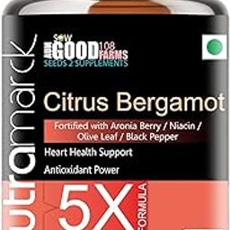 NutraMarck Citrus Bergamot 5X Capsules All-Natural Plant Based | High Potency Cholesterol Support & Heart Health Supplement | Antioxidant-Rich Formula | For Men & Women | (90 Count (Pack of 1))-picture-1
