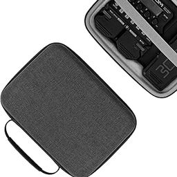 ELBME Hard Shell Travel Case Compatible with Zoom G1X Four, B1X Four, A1X Four, Guitar Bass Multi-Effects Processor (Dark Grey)-image-63