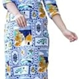 Trendy Women's Stylish SkyBlue Printed Coord Set with Long Kurta & Pant for Women-image-55