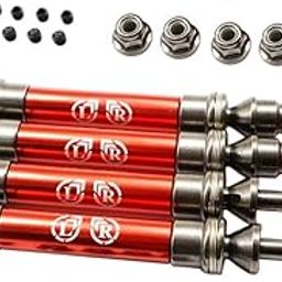 ATORSE Aluminum Front & Rear Cvd Drive Shafts for 1/10 Traxxas Slash 4X4 Red-picture-28