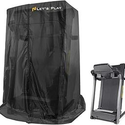 LET'S PLAY Treadmill Cover for Home Gym Use | Water, Dust, Heat, UV Resistance Foldable Cover - Suitable for All Treadmills (Black)-18