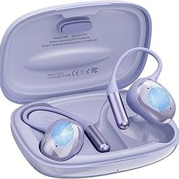 Wireless Earbuds,Bluetooth 5.4 Headphones,with ANC Noise Reduction 42H Playtime Ear Buds,Touch Control IPX7 Waterproof Wireless Earphones, for iPhone/Samsung/Android/iOS Workout Sport Open Ear(Purple)-picture-48
