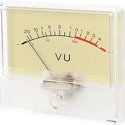 T‑90 VU Meter Header DB Test Meter Amplifier Level Meter With White Light Bulb Audio ABS Material for Recording Studio Car Audio Transform-21