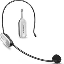 Wireless Microphone Headset, New Upgrade Uhf Wireless Mic System, 165ft Range, 1/4''&1/8'' Plug, Head Mounted Handheld 2 In 1, For Iphone, Ipad, Android, Desktop, Camera, Speaker, Recording, Amplifier-13