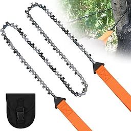 VORTEXA Portable Pocket Chainsaw Handsaw With Grips Folding Pull Saw With Storage Pouch Manganese Steel Hand Corded Electric Cutting Branches,Survival Gear Camping Gadget Hunting, Hiking,Wood Tree-picture-15