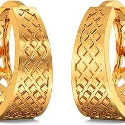 22K(916) Serenity Gold Men Earring-image-4