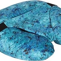 Boffle New Born Baby Nursing Feeding Pillow, Breastfeeding Pillows with Removable Cover, Infant Support for Baby & Mom Cradle 0-24 Months (Blue)-image-4
