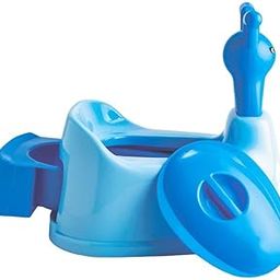 Zerya Potty Toilet Trainer Seat/Chair with Lid and High Back Support for Toddler Boys Girls (Age 7 Months to 3 Years) (Red) (Blue)-image-12