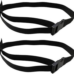 MERISHOPP 1 Pair 1m 25mm Golf Trolley Webbing Straps with Quick Release Buckle Black| Treadmill Belt | Gym Machine Accessories-image-6